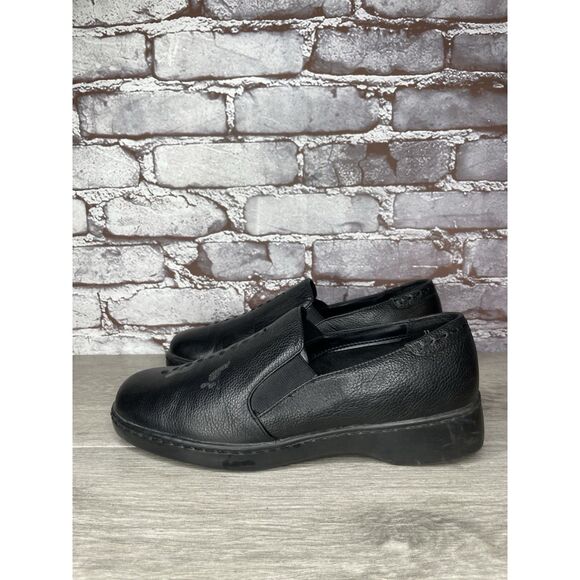 C C Hughes Flora Loafers Slip On Black Leather Comfort Shoes Women 11M US/42EU - Picture 1 of 16